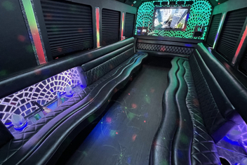 Plantation Limo Bus Interior