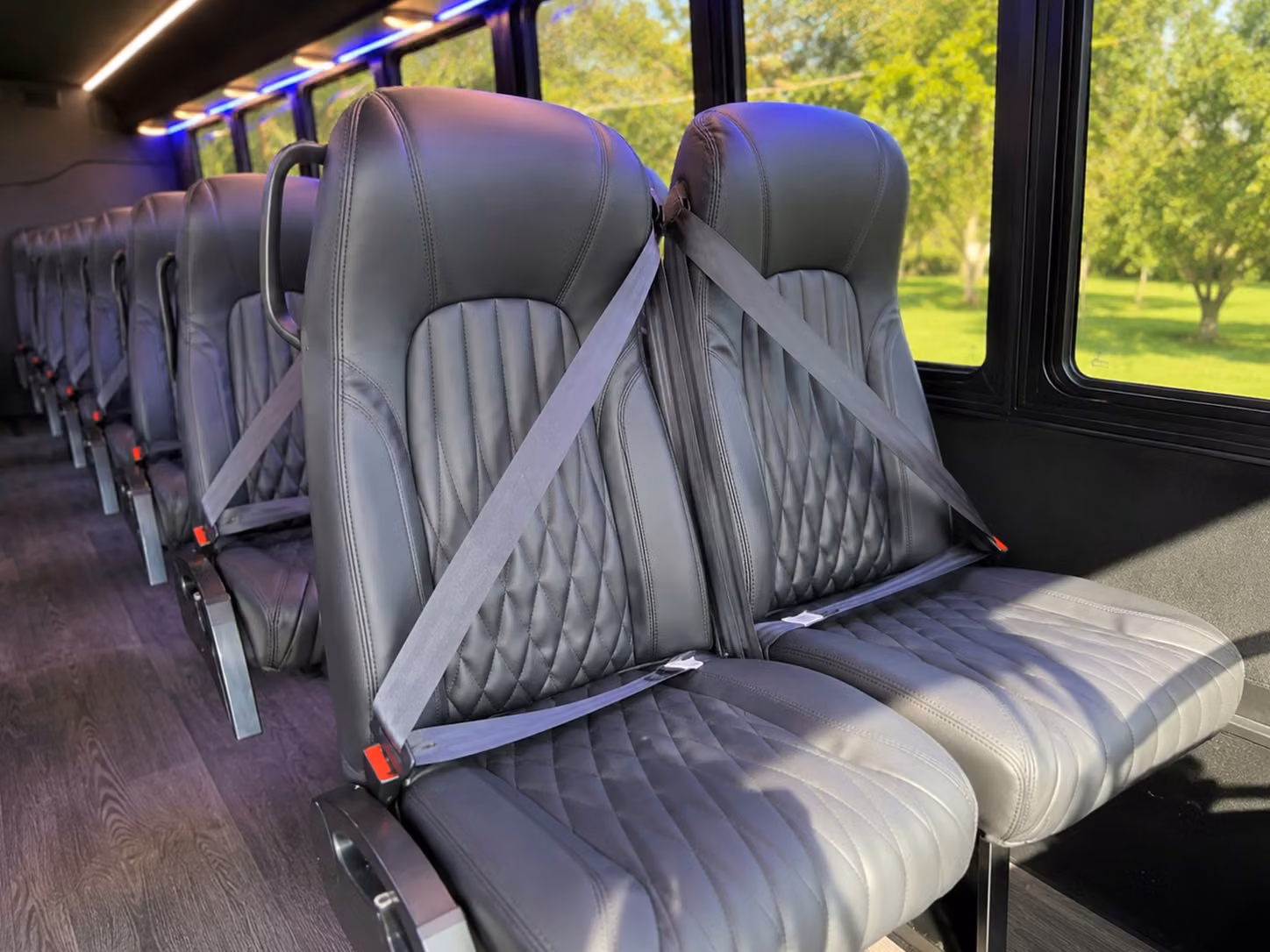 15 passenger minibus inside