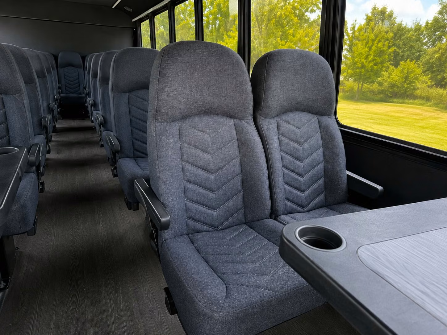 18 passenger minibus interior