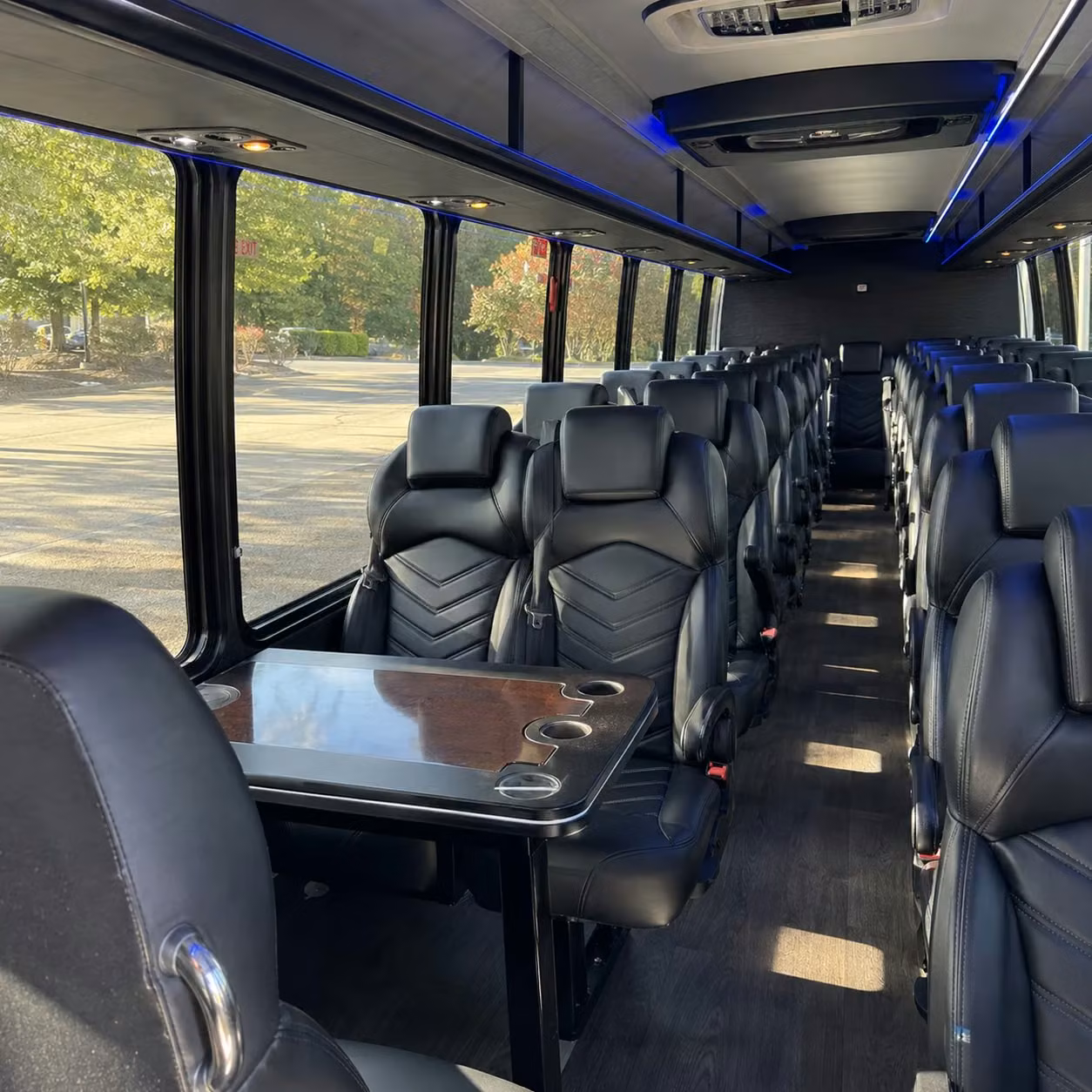 25 passenger minibus interior