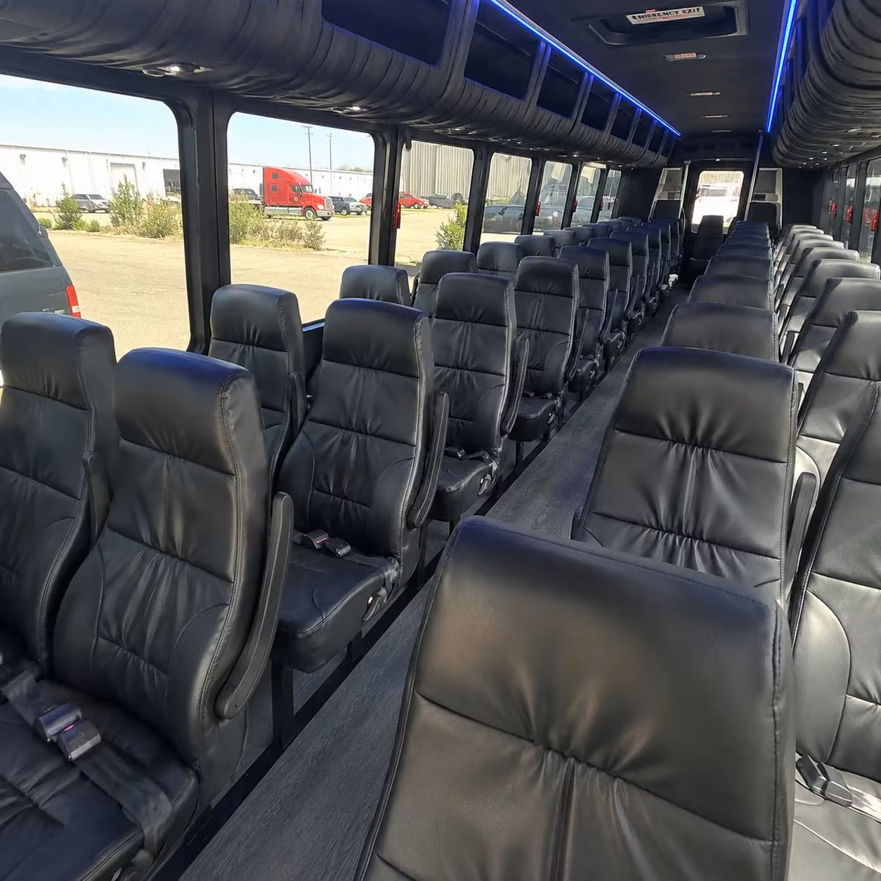 28 passenger minibus interior