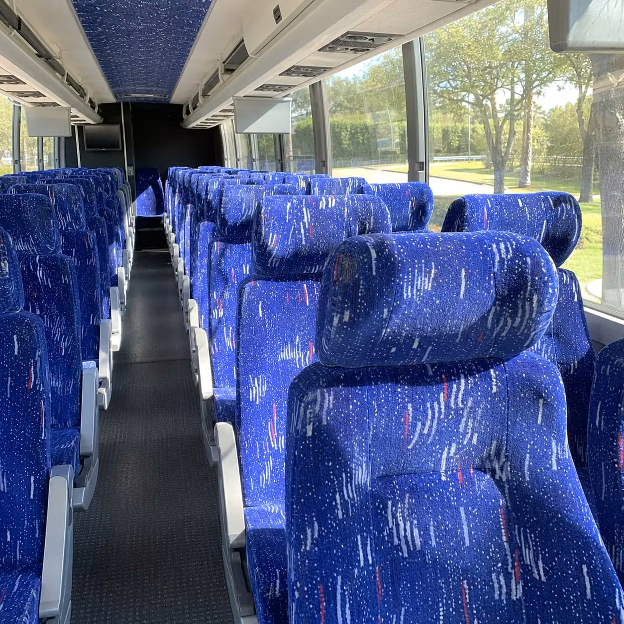 plantation charter bus rental inside