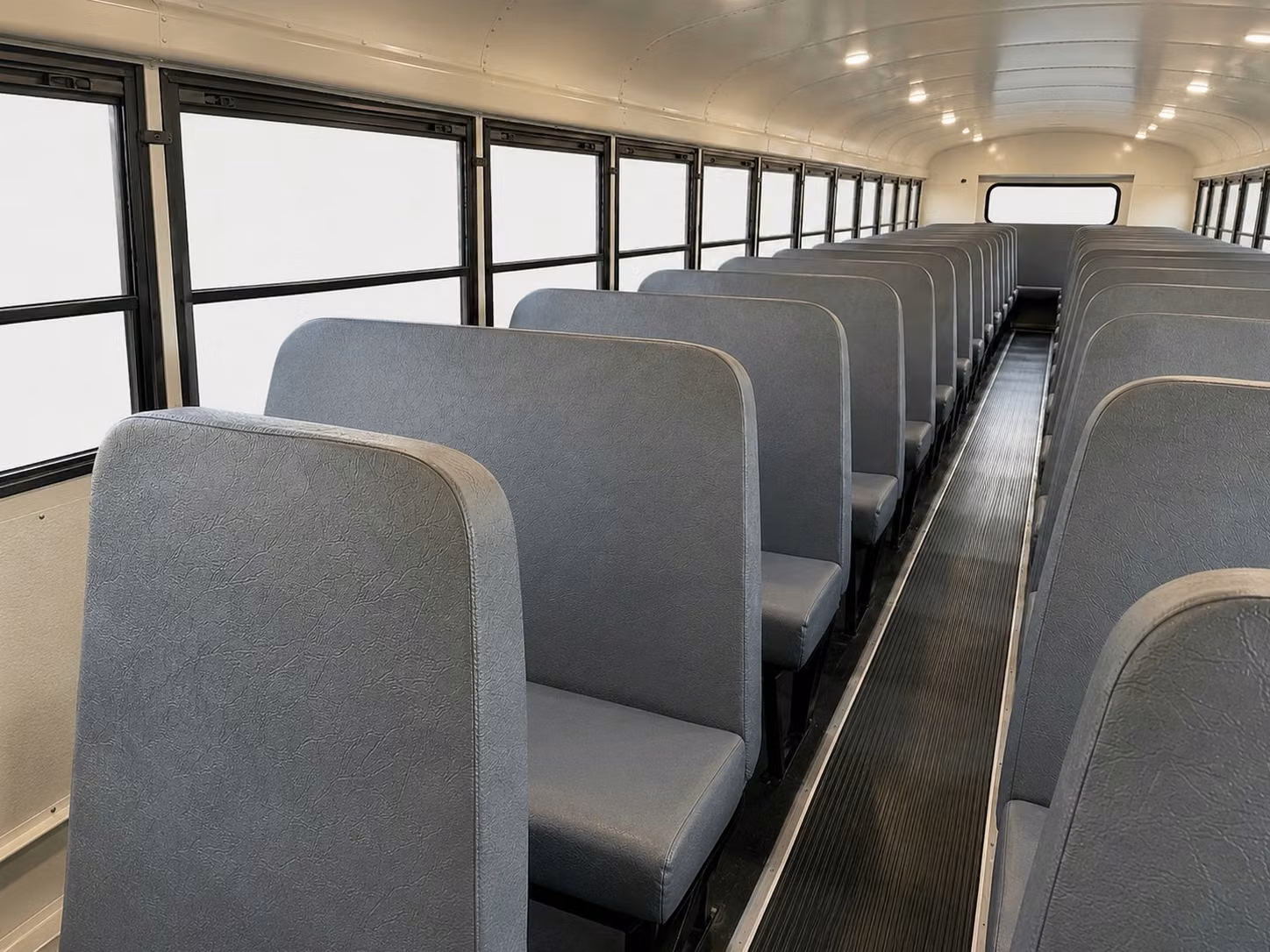 school bus inside