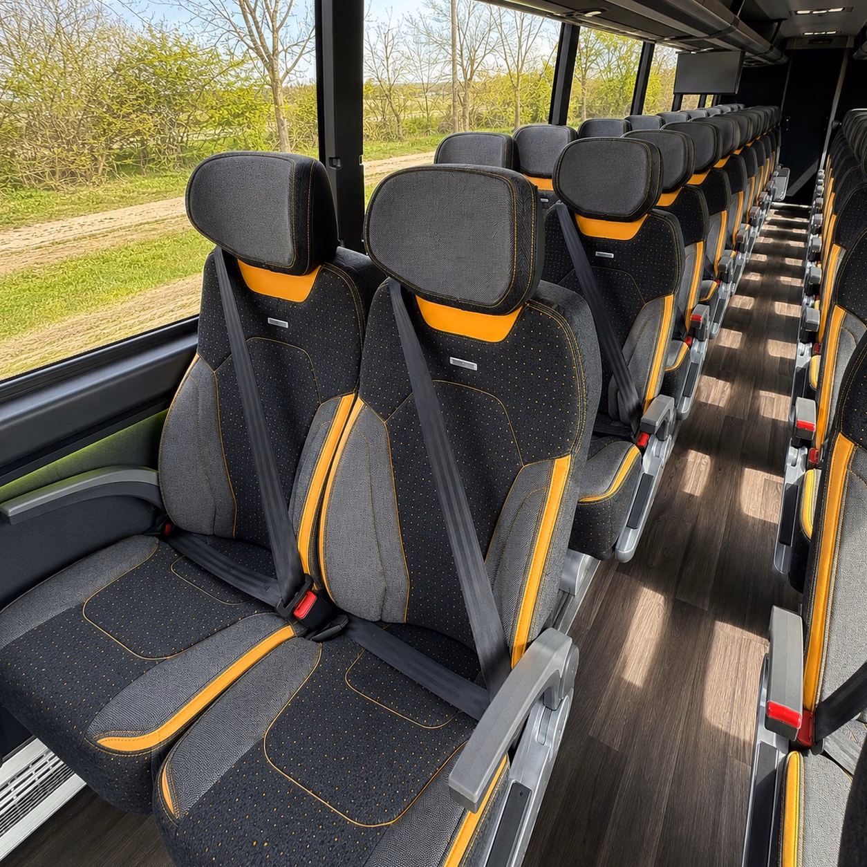 sports team fan charter bus rentals in plantation